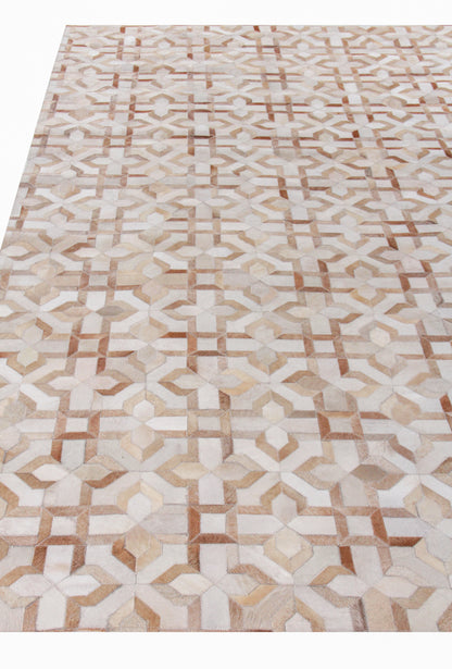 EXQUISITE RUGS   Natural Hide Indoor Hand Stitched    - 2210-5'X8'