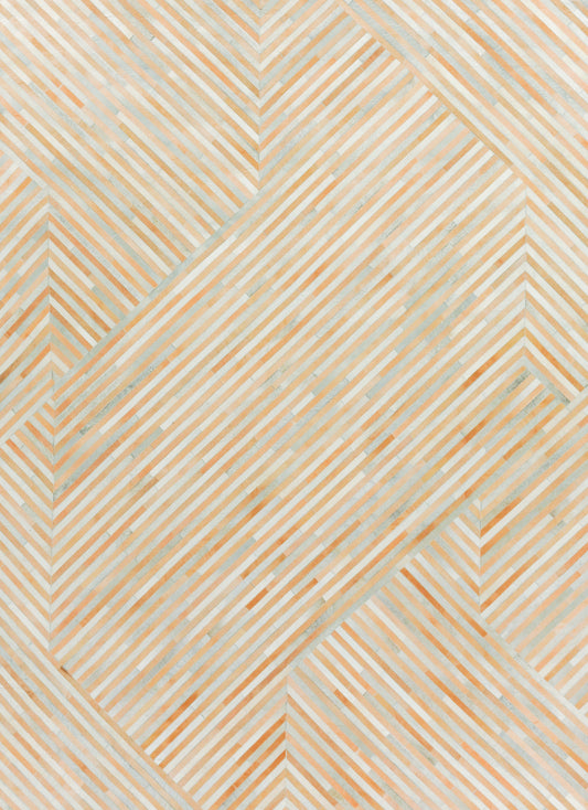 EXQUISITE RUGS   Natural Hide Indoor Hand Stitched    - 2213-5'X8'