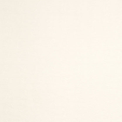 Cream textured wallpaper with a subtle damask scroll pattern.