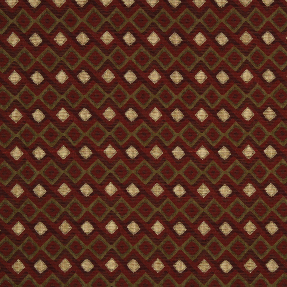 Robert Allen Hombre | Red Hot  Upholstery     - 221594