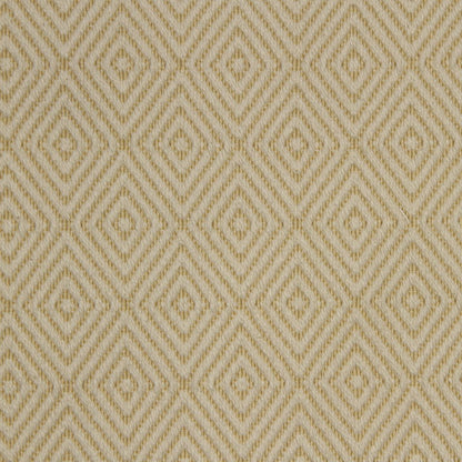 Beige woven fabric with a repeating tan diamond motif and chevron texture.