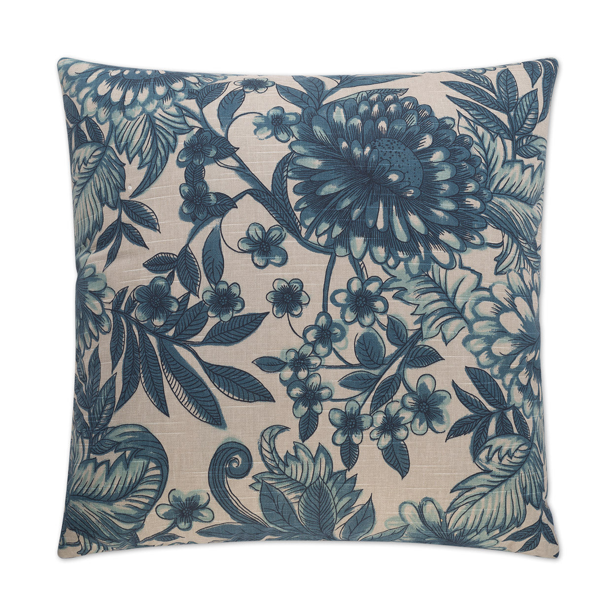 D.V. KAP HOME   24" x 24" Morocco Pillow Beach, Floral    - 2219-2424