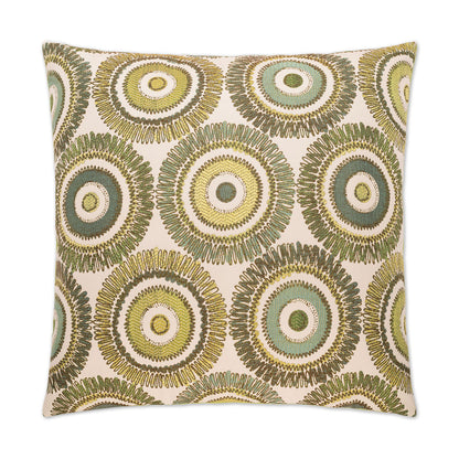 D.V. KAP HOME   24" x 24" Squiggs Pillow Circular - Dots    - 2221-2424
