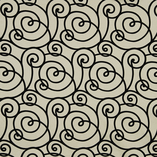 Robert Allen @ Home Flocked Scroll | Night Sky  Upholstery     - 222291