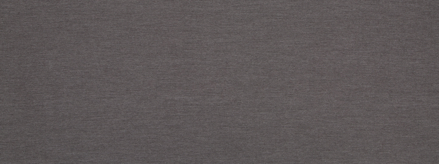 Dark gray heather upholstery fabric close-up with a subtle woven texture.