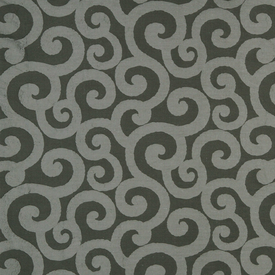 Robert Allen Ratana Swirl | Nickel  Upholstery     - 222352