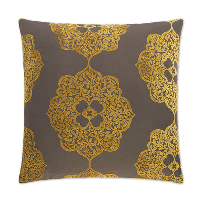 D.V. KAP HOME   24" x 24" Maison Pillow - Gold Traditional, Floral, Global    - 2226-G-2424
