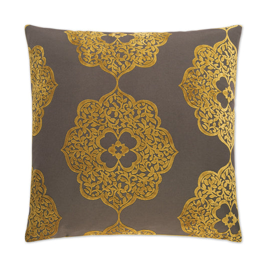 D.V. KAP HOME   24" x 24" Maison Pillow - Gold Traditional, Floral, Global    - 2226-G-2424