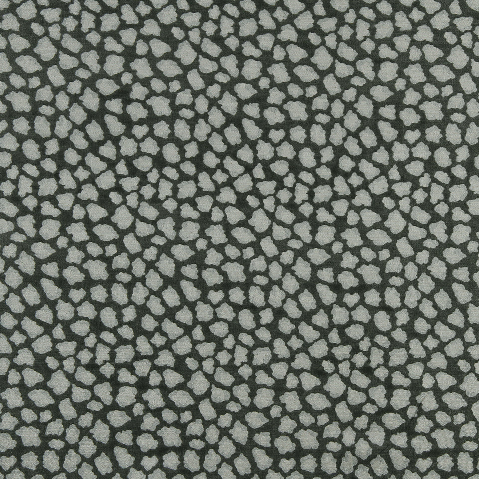 Black faux leather with a light pebble texture, leather-look upholstery.