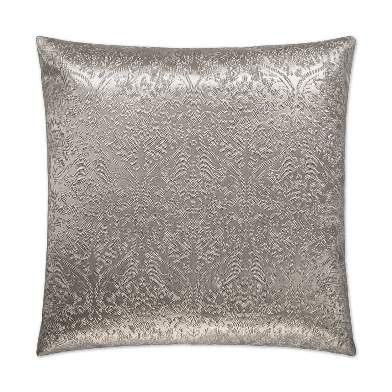 D.V. KAP HOME   24" x 24" Parisian Pillow - Silver Glam, Traditional    - 2228-S-2424
