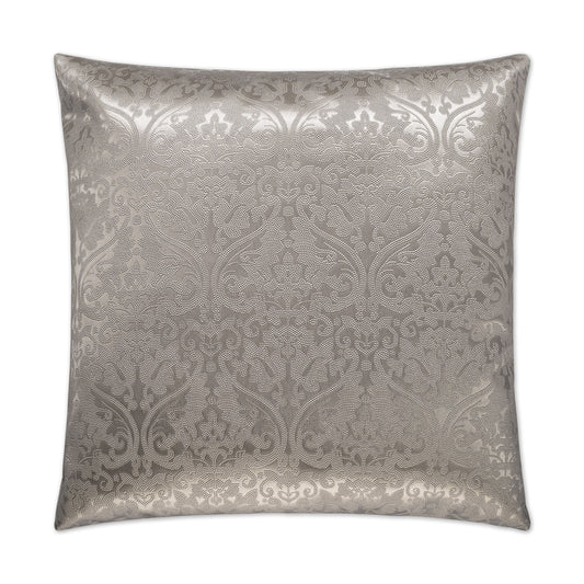 D.V. KAP HOME   24" x 24" Parisian Pillow - Silver Glam, Traditional    - 2228-S-2424
