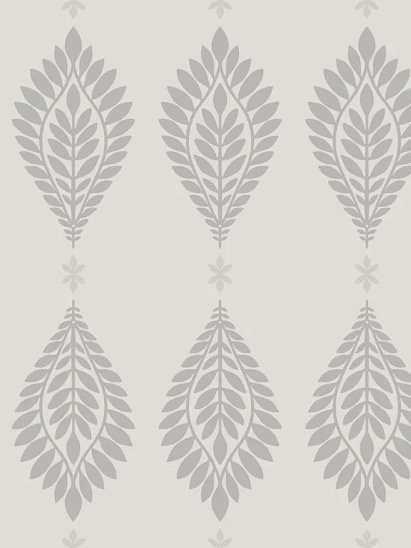 Lillian August  Mirasol Palm Frond Palm Leaf Coastal Cove Gray   - LN10608