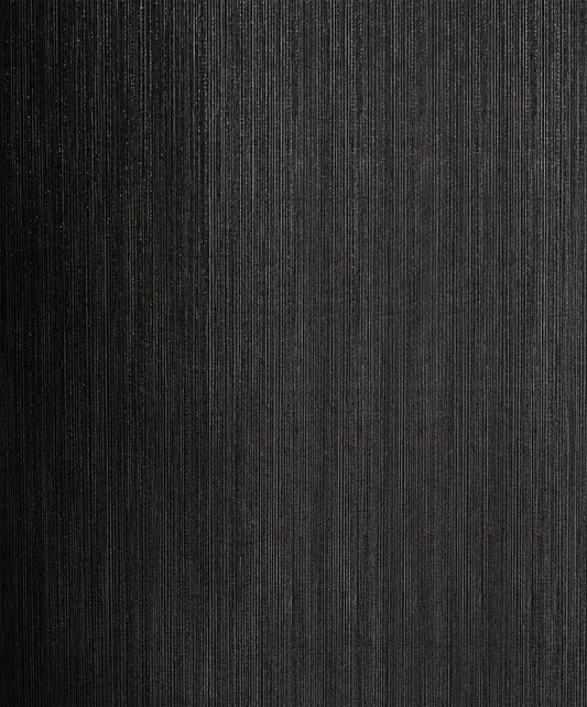 Etten Studios Essential Textures Natural Stria Faux Contemporary Black Glitter Sidewall - 2231710