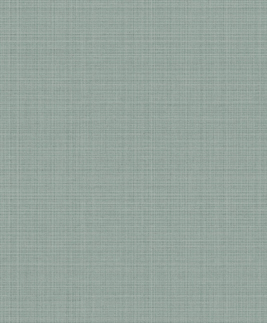 Etten Studios  Crosshatch Linen Faux Contemporary Metallic Sea Green   - 2231904