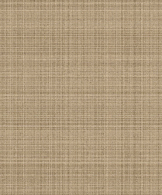 Etten Studios Essential Textures Crosshatch Linen Faux Contemporary Beige Metallic Sidewall - 2231928