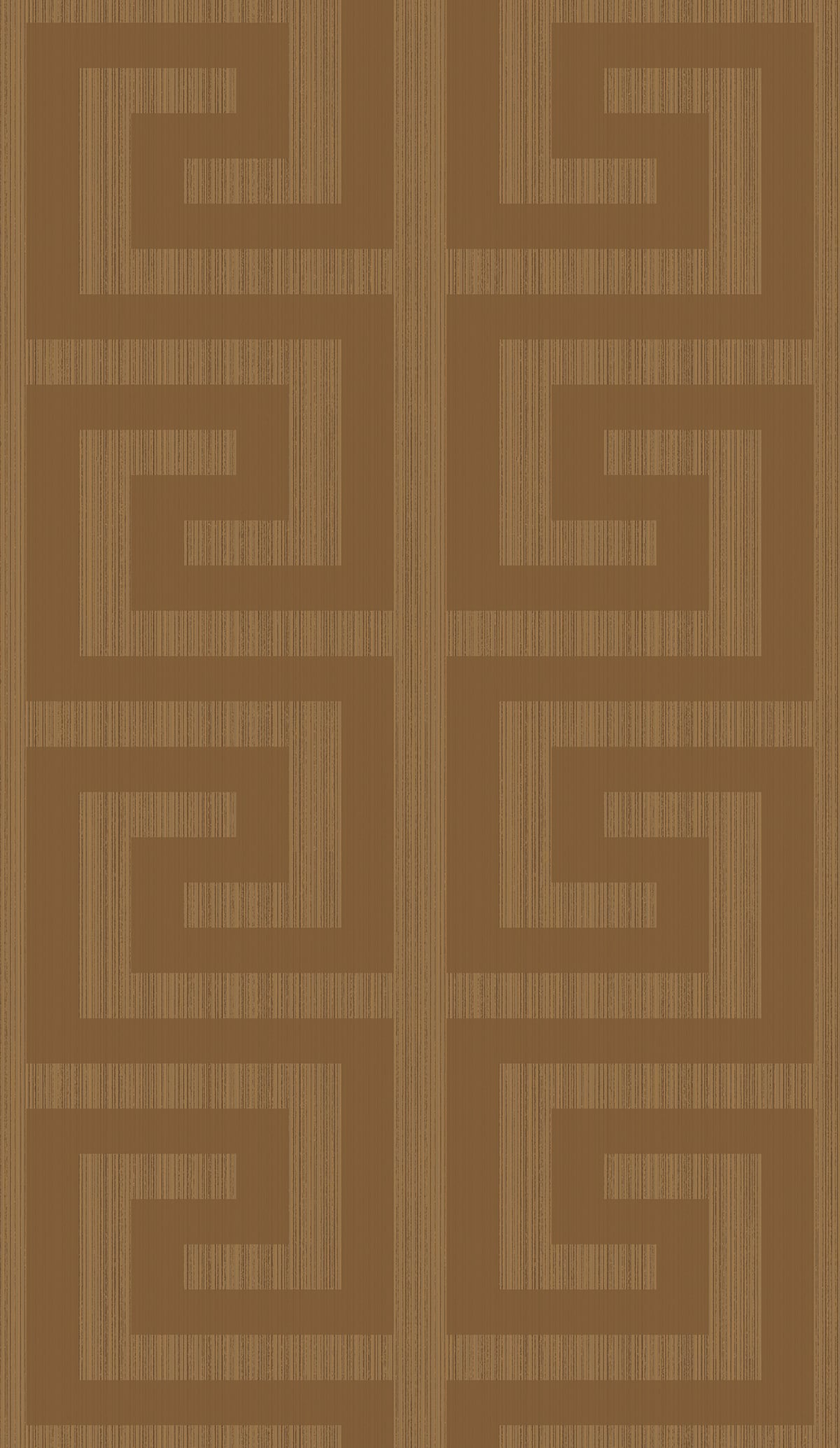 Etten Studios Essential Textures Greek Key Geometric Contemporary Copper Metallic Sidewall - 2232006