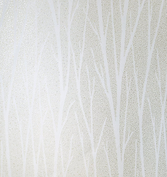 Etten Studios Essential Textures Birch Trail Botanical Contemporary Off-White Metallic/Glitter Sidewall - 2232100