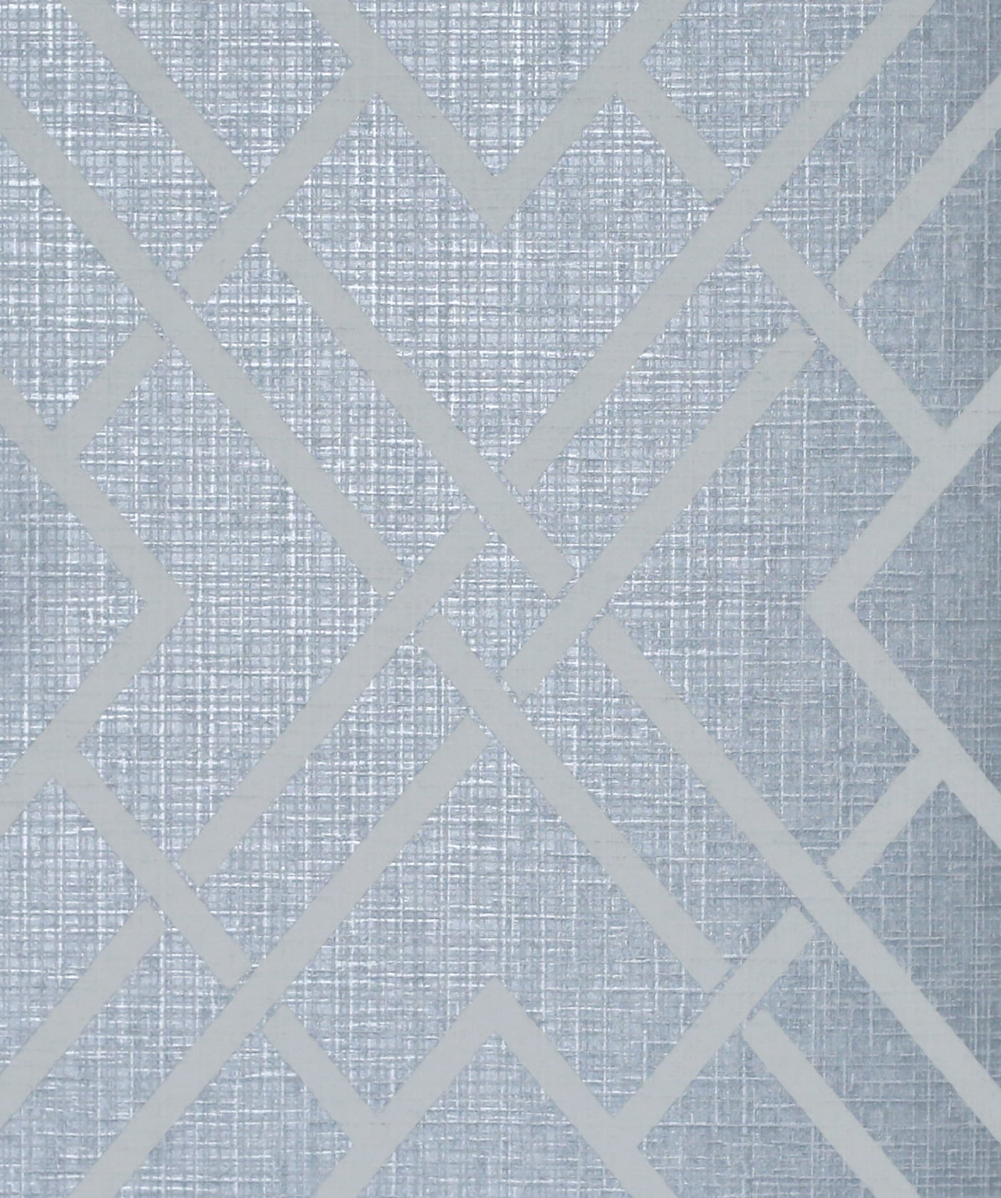 Etten Studios Essential Textures Diamond Lattice Geometric Contemporary Blue Metallic Sidewall - 2232202