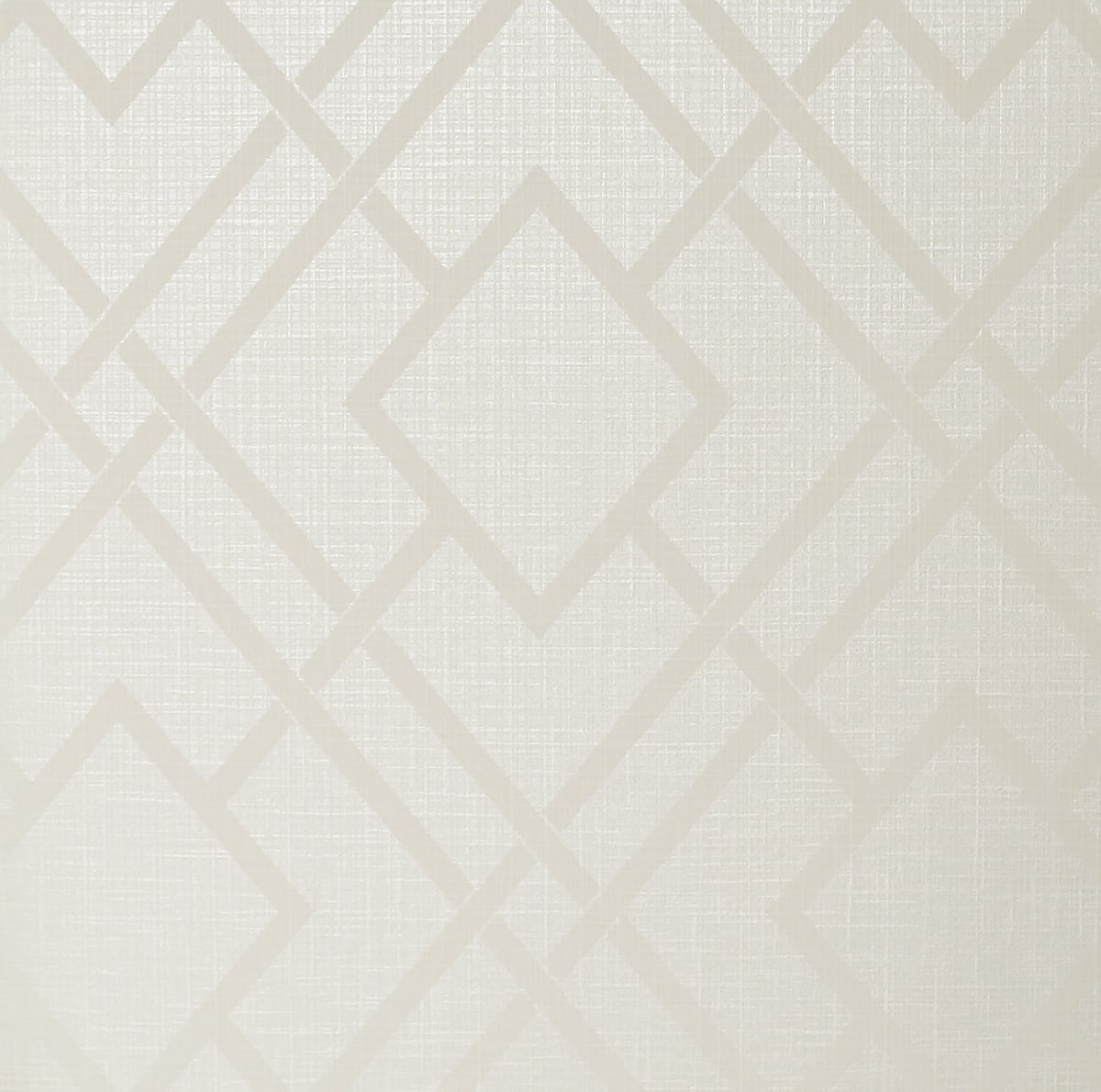 Etten Studios Essential Textures Diamond Lattice Geometric Contemporary Off-White Metallic Sidewall - 2232203