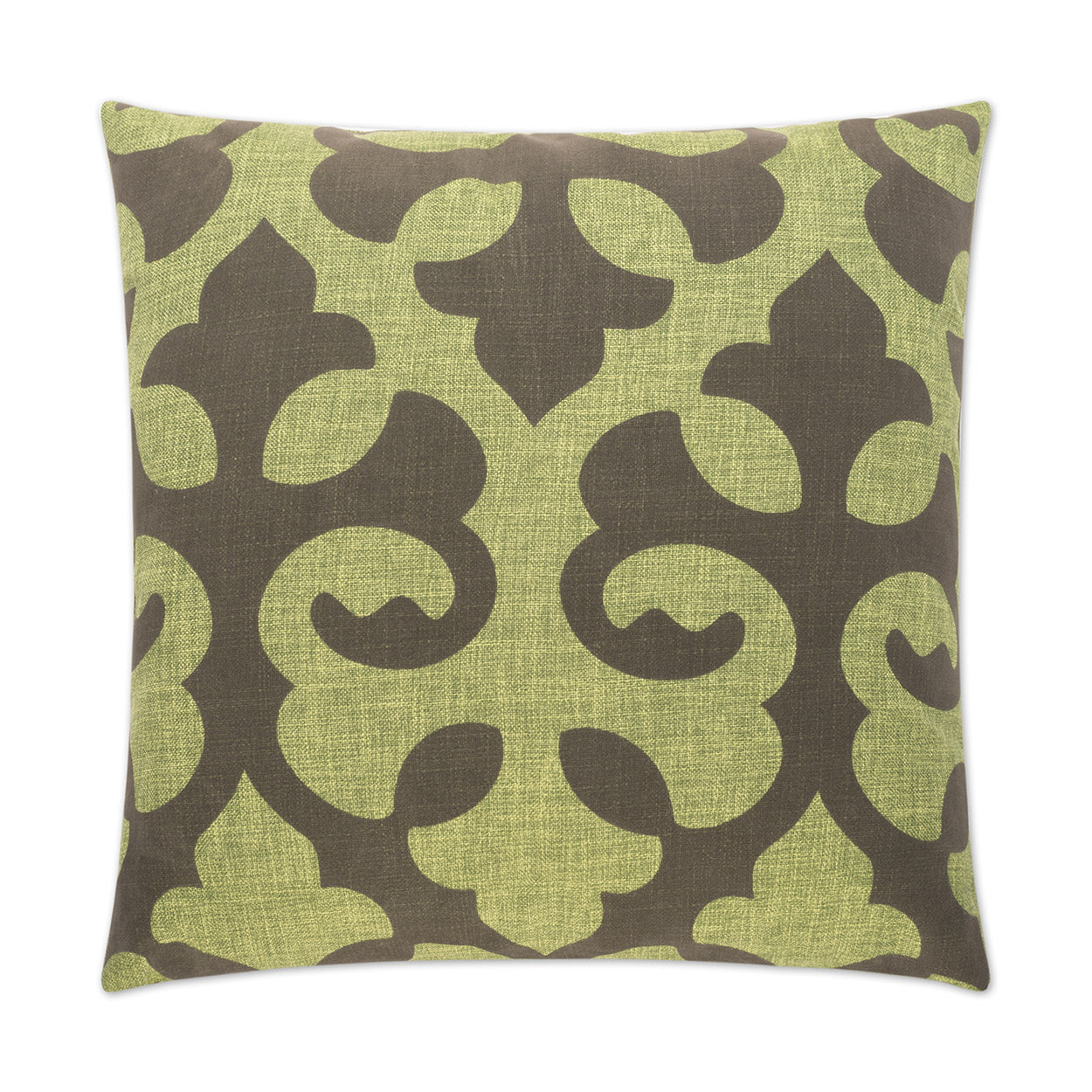 D.V. KAP HOME   24" x 24" Harlow Pillow - Green Traditional    - 2239-G-2424