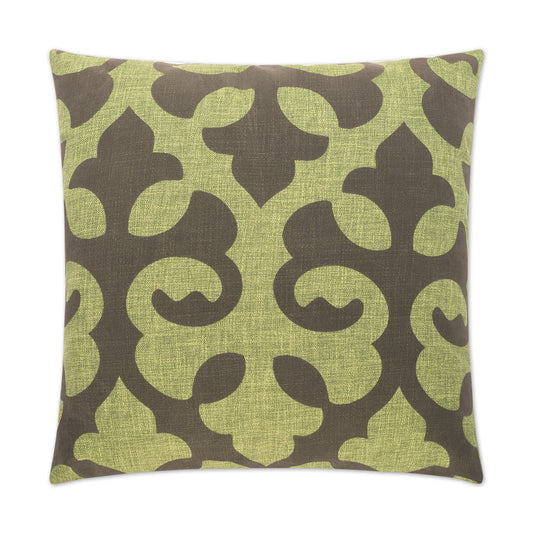 D.V. KAP HOME   24" x 24" Harlow Pillow - Green Traditional    - 2239-G-2424