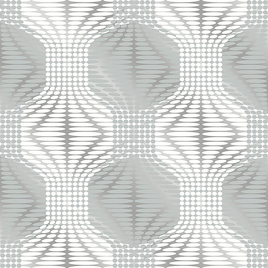 JF Fabrics -Wallpaper 2241 62 Wallpaper Blue,Grey,Silver,Ivory  Non-Woven - 6036862 W7931
