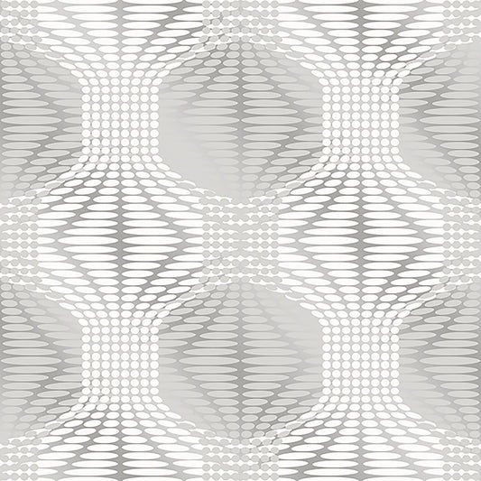 JF Fabrics -Wallpaper 2241 92 Wallpaper Grey,Silver,Ivory  Non-Woven - 6036892 W7931