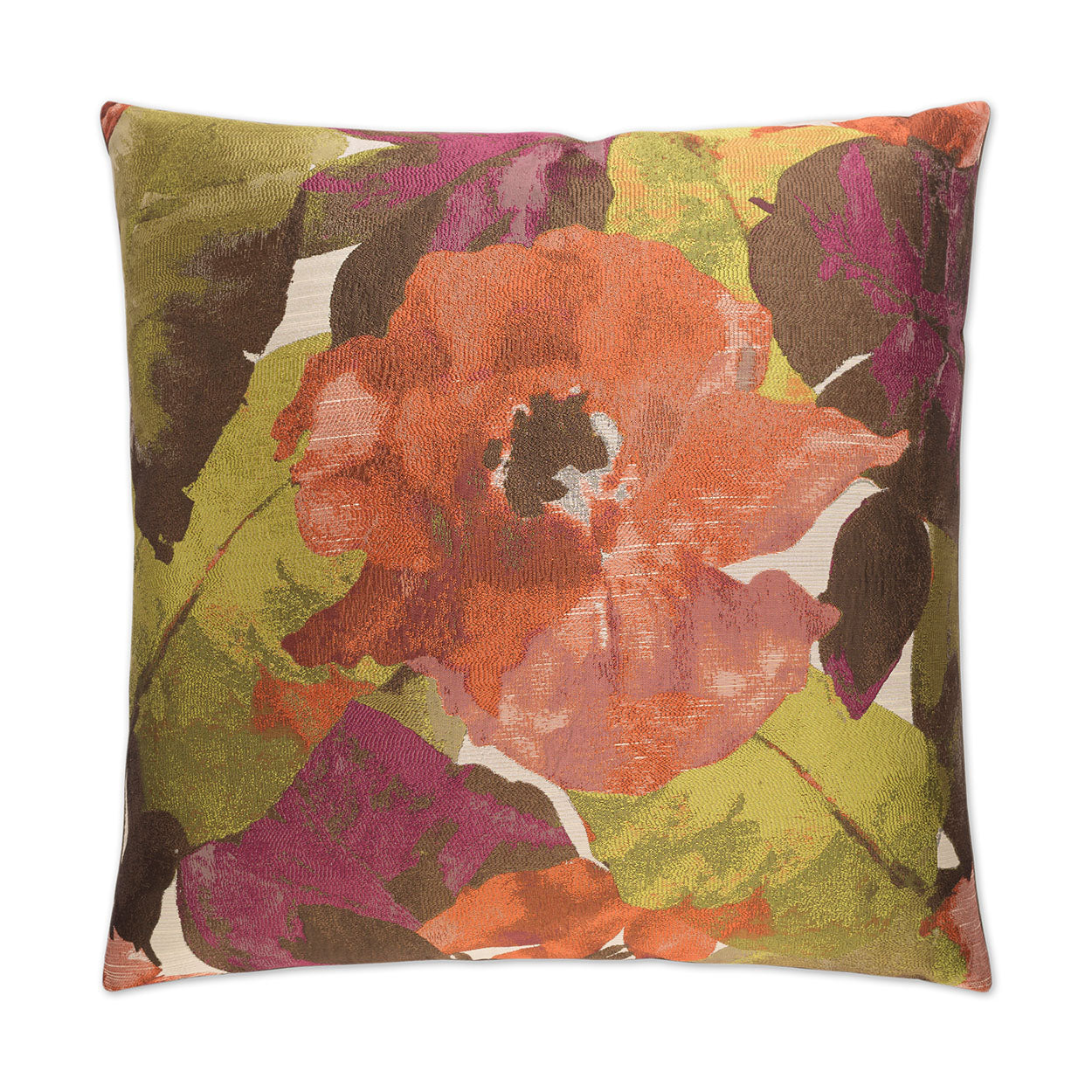 D.V. KAP HOME   24" x 24" Figi Pillow - Sunset Floral    - 2244-S-2424