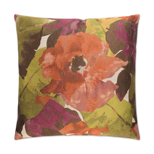 D.V. KAP HOME   24" x 24" Figi Pillow - Sunset Floral    - 2244-S-2424