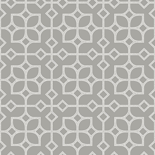 JF Fabrics -Wallpaper 2245 95 Wallpaper Grey,Silver,Taupe  Non-Woven - 6037295 W7931