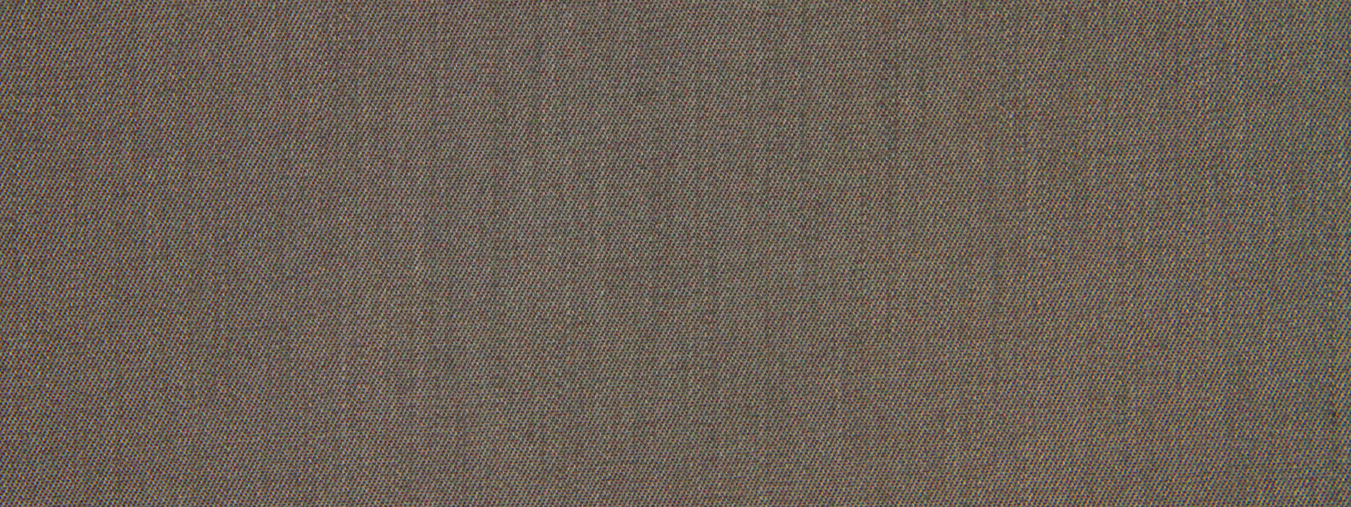 Close-up of taupe-brown wool twill fabric with visible threads and a diagonal twill weave.