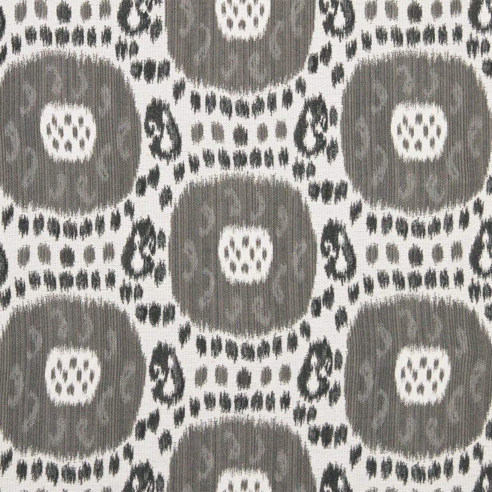 Beacon Hill Shara Ikat | Black & White  Upholstery     - 225056