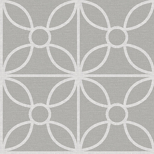 JF Fabrics -Wallpaper 2250 96 Wallpaper Grey,Silver  Non-Woven - 6037796 W7931
