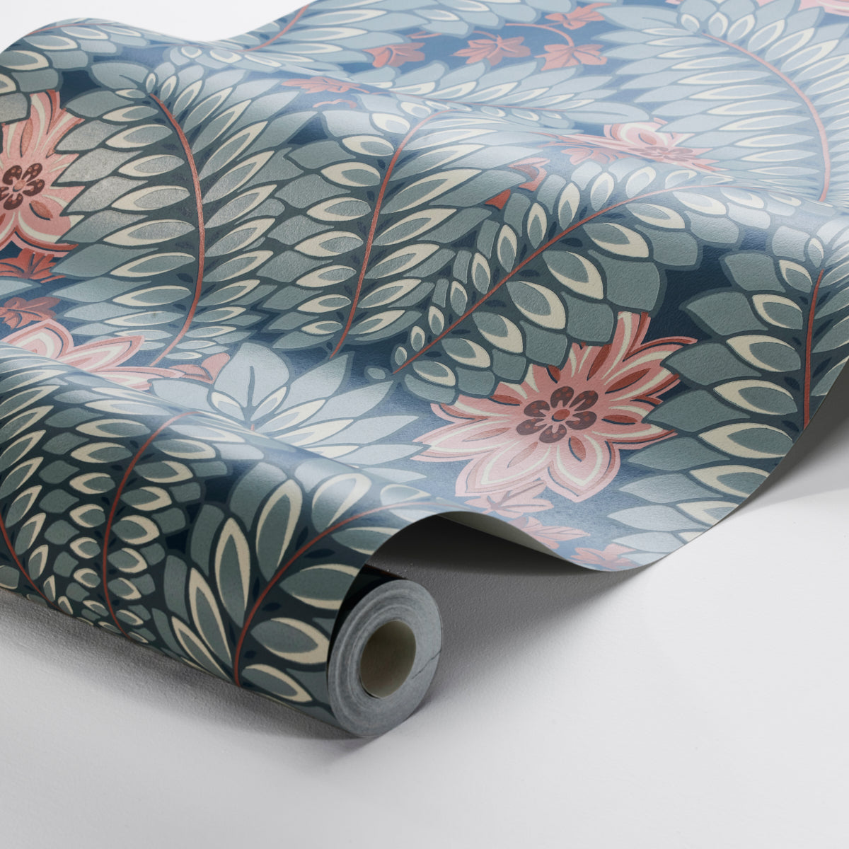 SCHUMACHER  Borastapeter HIDDEN IVY   BLUE   - 2251