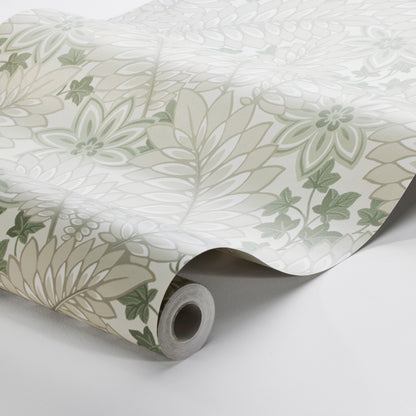 SCHUMACHER  Borastapeter HIDDEN IVY   PARCHMENT   - 2252