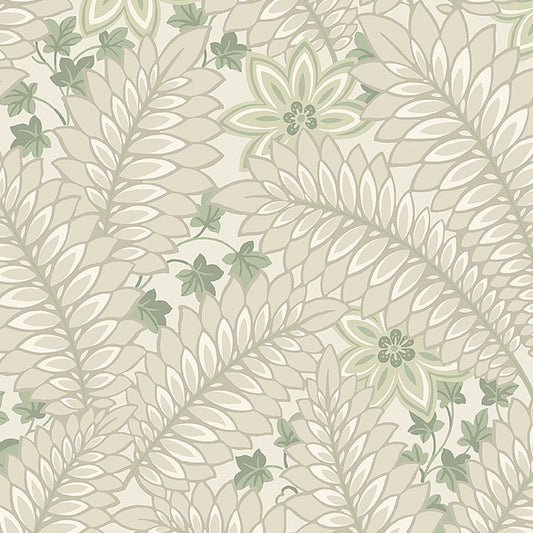 SCHUMACHER  Borastapeter HIDDEN IVY   PARCHMENT   - 2252