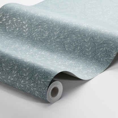 SCHUMACHER  Borastapeter WILD FERNS   BLUE   - 2254