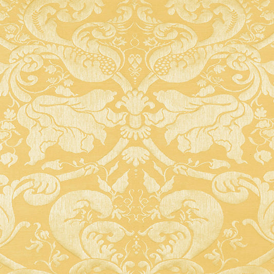 SCHUMACHER  CHROMA GAVOTTE BROCATELLE DAMASK PATTERN WOVENS PATTERN WOVENS GOLD   - 22552