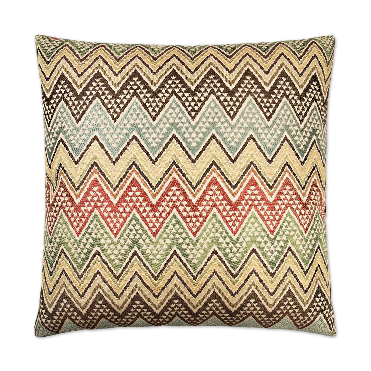 D.V. KAP HOME   24" x 24" Cantina Pillow Chevron    - 2257-2424
