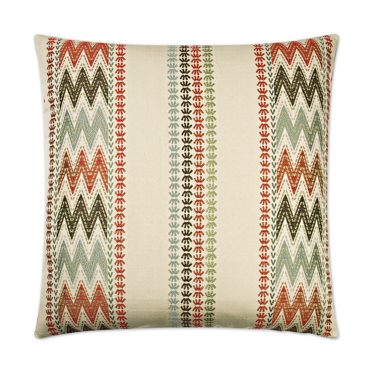 D.V. KAP HOME   24" x 24" Caftan Pillow Chevron, Global    - 2258-2424