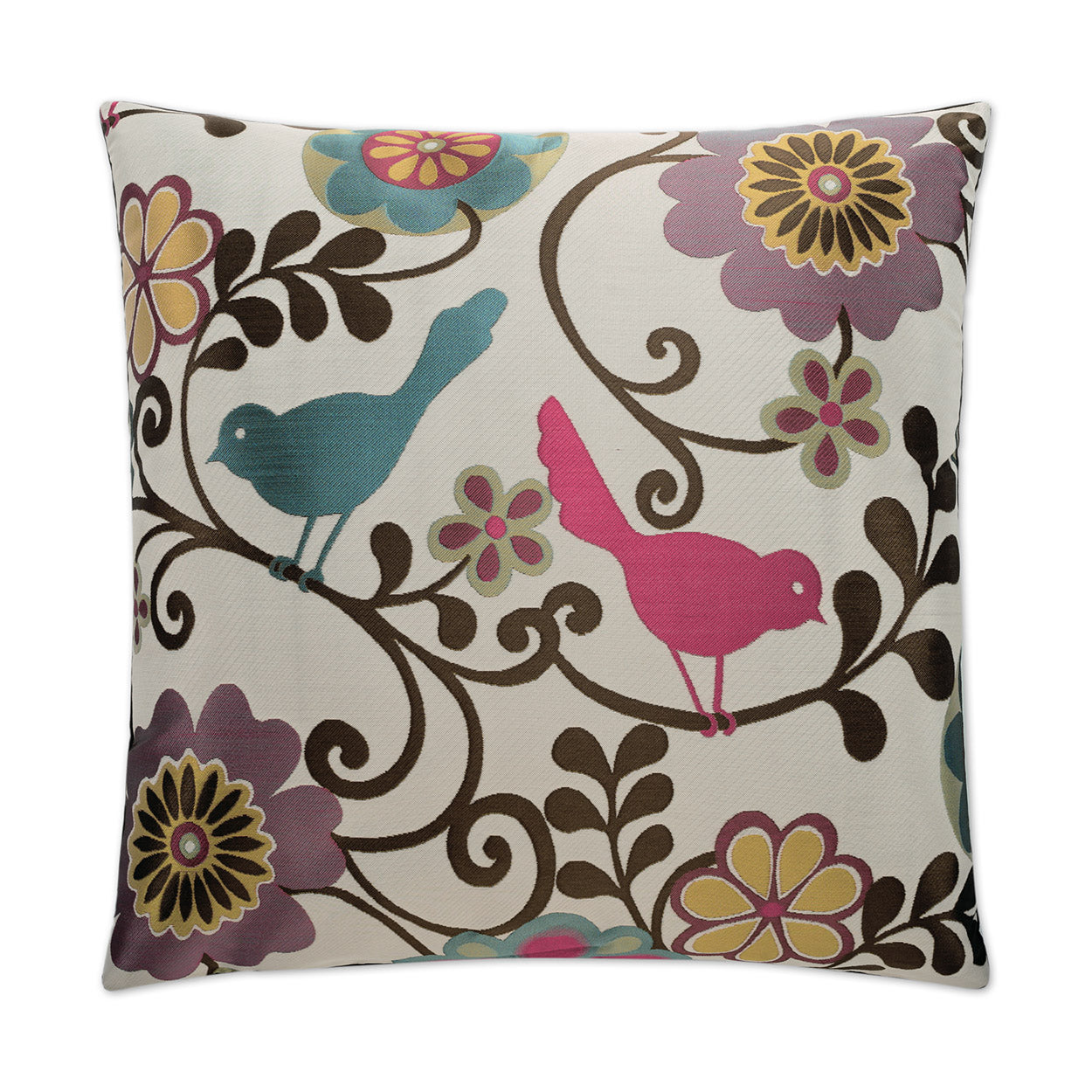 D.V. KAP HOME   24" x 24" Lark Pillow Floral, Novelty    - 2259-2424