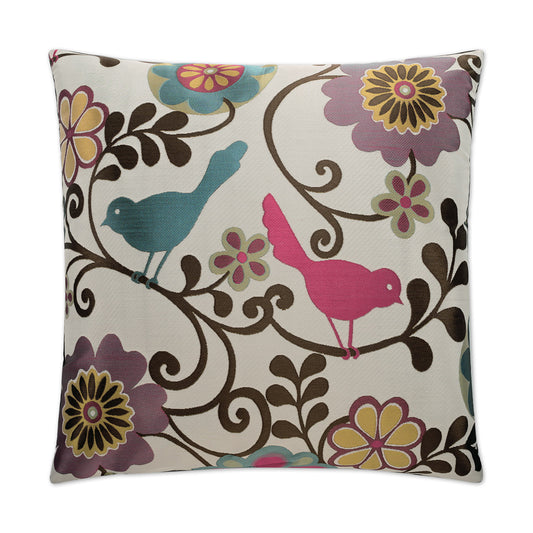 D.V. KAP HOME   24" x 24" Lark Pillow Floral, Novelty    - 2259-2424