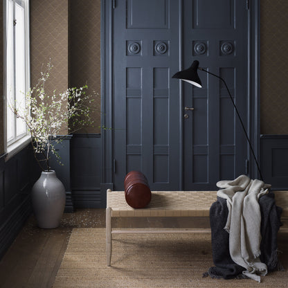 SCHUMACHER  Borastapeter GOLDEN TRELLIS   BROWN , GOLD   - 2264