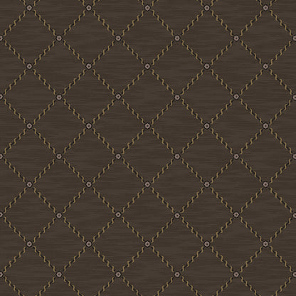 SCHUMACHER  Borastapeter GOLDEN TRELLIS   BROWN , GOLD   - 2264