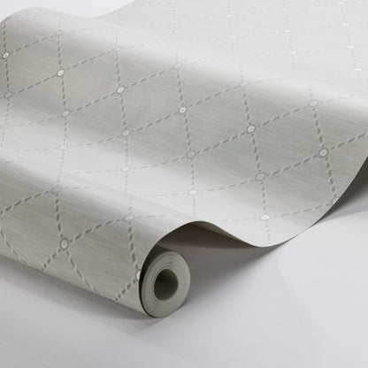 SCHUMACHER  Borastapeter GOLDEN TRELLIS   GREY , SILVER   - 2266