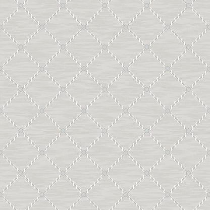 SCHUMACHER  Borastapeter GOLDEN TRELLIS   GREY , SILVER   - 2266