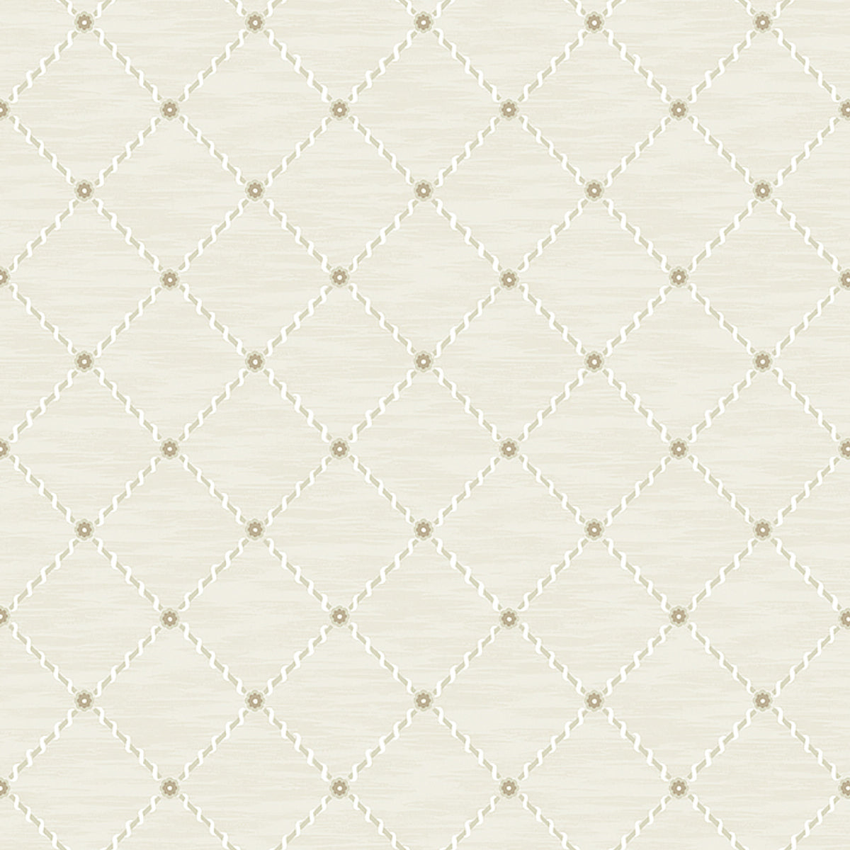 SCHUMACHER WALLCOVERING  BORASTAPETER GOLDEN TRELLIS   PARCHMENT AND GOLD   - 2267