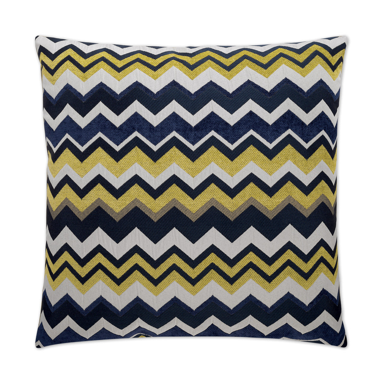 D.V. KAP HOME   24" x 24" Chevron Pillow - Blue Chevron    - 2269-B-2424