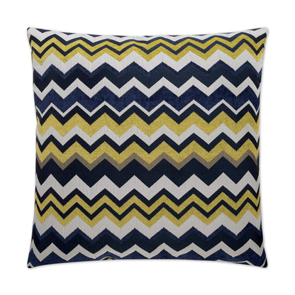 D.V. KAP HOME   24" x 24" Chevron Pillow - Blue Chevron    - 2269-B-2424