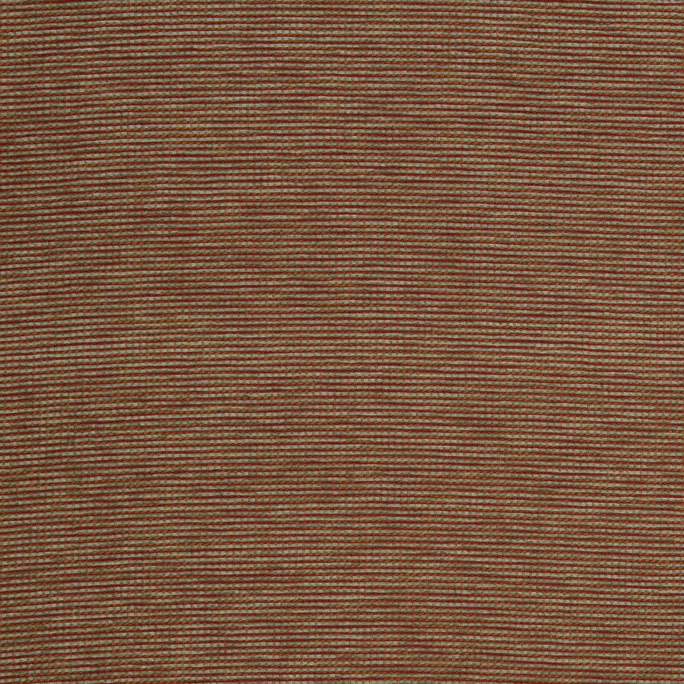 Brown ribbed knit fabric swatch with fine horizontal stripes and warm earthy tones.